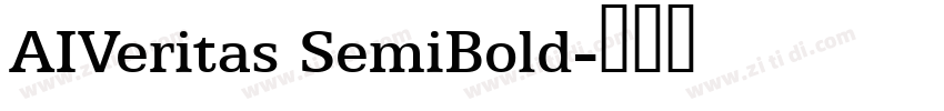 AIVeritas SemiBold字体转换 AIVeritas SemiBold字体转换